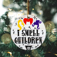 I Smell Children Witchy Hocus Pocus Halloween Christmas Ornament