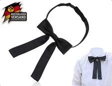 Vorgebundene lange Western-Fliege verstellbar f&uuml;r Herren Damen, Schwarz, Abschlu