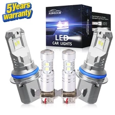 For Mercedes-Benz 300SDL 1986-1987 9004 H3 LED Headlight Bulb Super Bright White