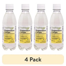  4 pack Freskaro Magnesium Citrate Oral Solution 10 oz, Lemon Flavor