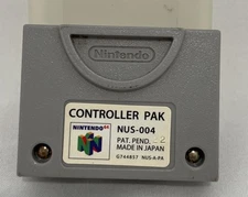 Official Nintendo 64  N64 Controller Pak OEM Memory Card