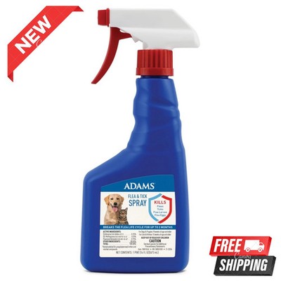 Adams  Flea And Tick Spray For Dogs And Cats Kills Fleas And Ticks, 16-Ounce