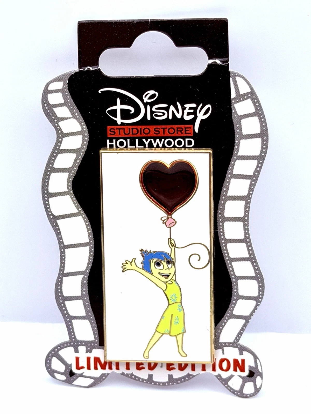 Disney Studio Store Hollywood Stained Glass Heart Series Pin 2023 Inside Out Joy