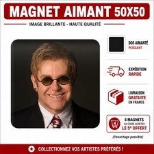 Magnet Elton John 5x5 cm Aimant frigo Fridge magnet