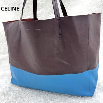 Used Celine Horizontal Cabas Leather Big Tote Bag Authentic Japan