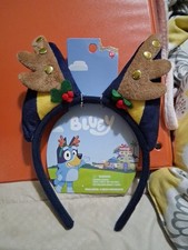 Bluey Ears Headband Holiday Christmas Reindeer NEW