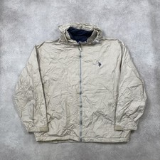 U.S. Polo Assn Windbreaker Mens 2XL Lightweight Vintage Jacket, Beige