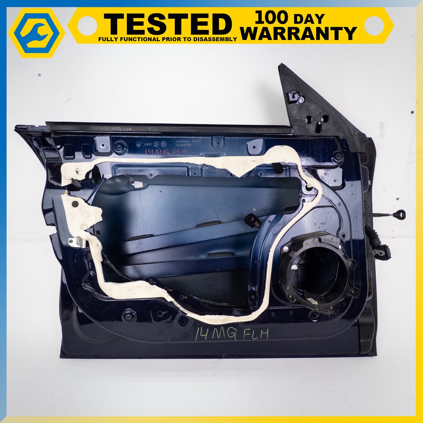 14-19 MASERATI QUATTROPORTE FRONT LEFT DRIVER SIDE DOOR SHELL BLUE OEM