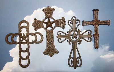4pc CORPUS CHRISTI Wall Cross Collection,Western Decor,All Occasion Gifts