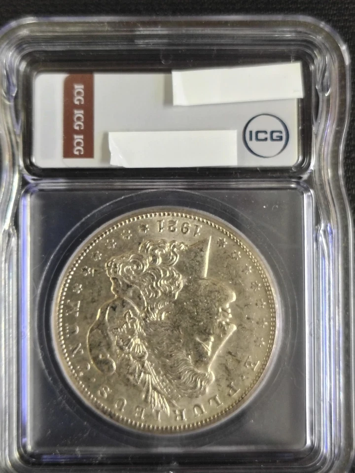 1921-S Morgan Silver Dollar, 90% Fine US Silver, Last Year Issue - Image 2 of 3