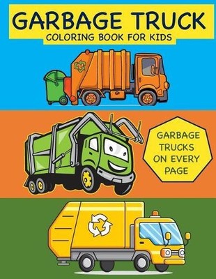 Busy Hands Book Garbage Truck Coloring Book for Kids Garbage Truck (Taschenbuch)