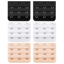 3 Hook Bra Extender Strap for Women, Soft Comfortable Bra Extenders 3 Hooks