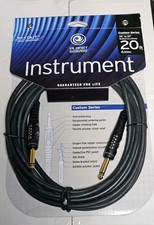 Custom Series Guitar or Bass Instrument Cable 20 feet D'Addario Planet Waves