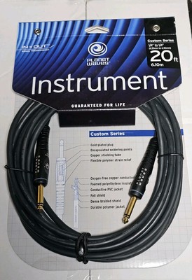 Custom Series Guitar or Bass Instrument Cable 20 feet D'Addario