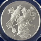 1974 Franklin Mint 2 Oz 0.925 Silver Bird Series Baltimore Oriole Round No #26
