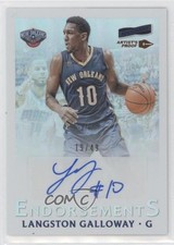 2016 Panini Aficionado Artist's Proof Bronze 19/49 Langston Galloway #2 Auto 2t9