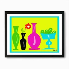 Vases And Fruit Art Print Framed Wall Art Poster Canvas Print Picture