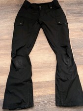 BURTON DryRide Women's Ski Snowboard Snow Winter Pants Black Vented Lined Sz XS