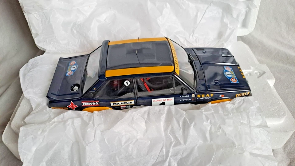 SEAT FIAT 131 ABARTH #1 WINNER COSTA BRAVA ZANINI 1:18 Kyosho 08372D come nuovo - Immagine 2 di 4