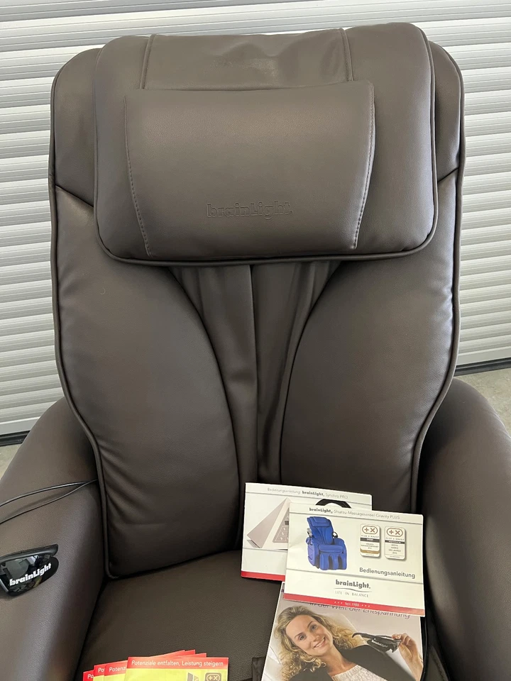 brainLight Shiatsu Gravity Plus Profi Massagesessel & Synchro Pro Rechnung MwSt - Bild 4 von 4