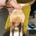 Women’s Size 8 Gold Heels Love Mark Brand — photo 5