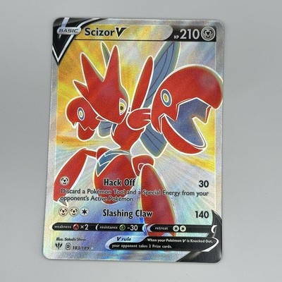 Scizor V (Full Art) 2020 SWSH03: Darkness Ablaze 183/189 NM Ultra Rare Holo