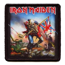 Official Iron Maiden Patch British Flag Sublimated Embroidery Iron On