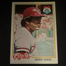 1978 Topps Johnny Bench #700 Cincinnati Reds N.L. All Star Baseball Card