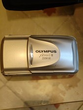 Olympus µ[mju:]-II Zoom 80 Compact 35 mm flash panoramique argenté+ Telecommande