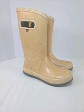 BOGS Youth Size 2 Glitter Pull On Kids Rain Boots Outdoor Play Rain Snow