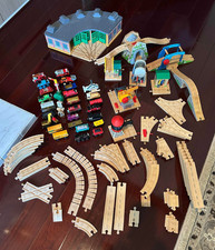 Huge Lot Of Thomas And Friends Wood Trains  Tracks  Accessories