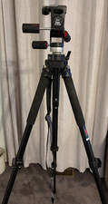 Bogen Manfrotto 3221W Wilderness Edge Heavy Duty Tripod legs w/ 3047 Head ITALY