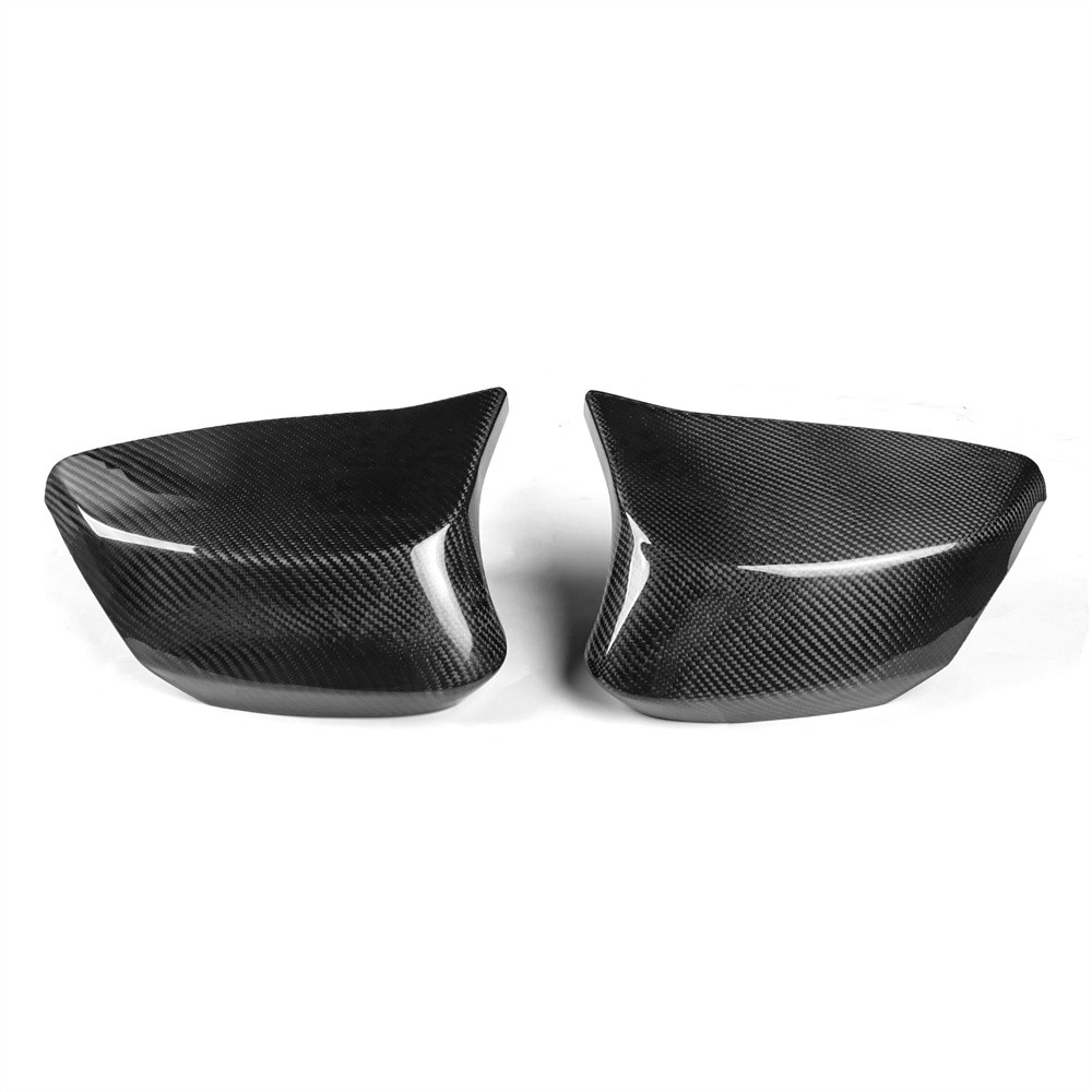 Pair Real Carbon Fiber Side Mirror Cover Cap Replace For Chevrolet C8 2022-2024