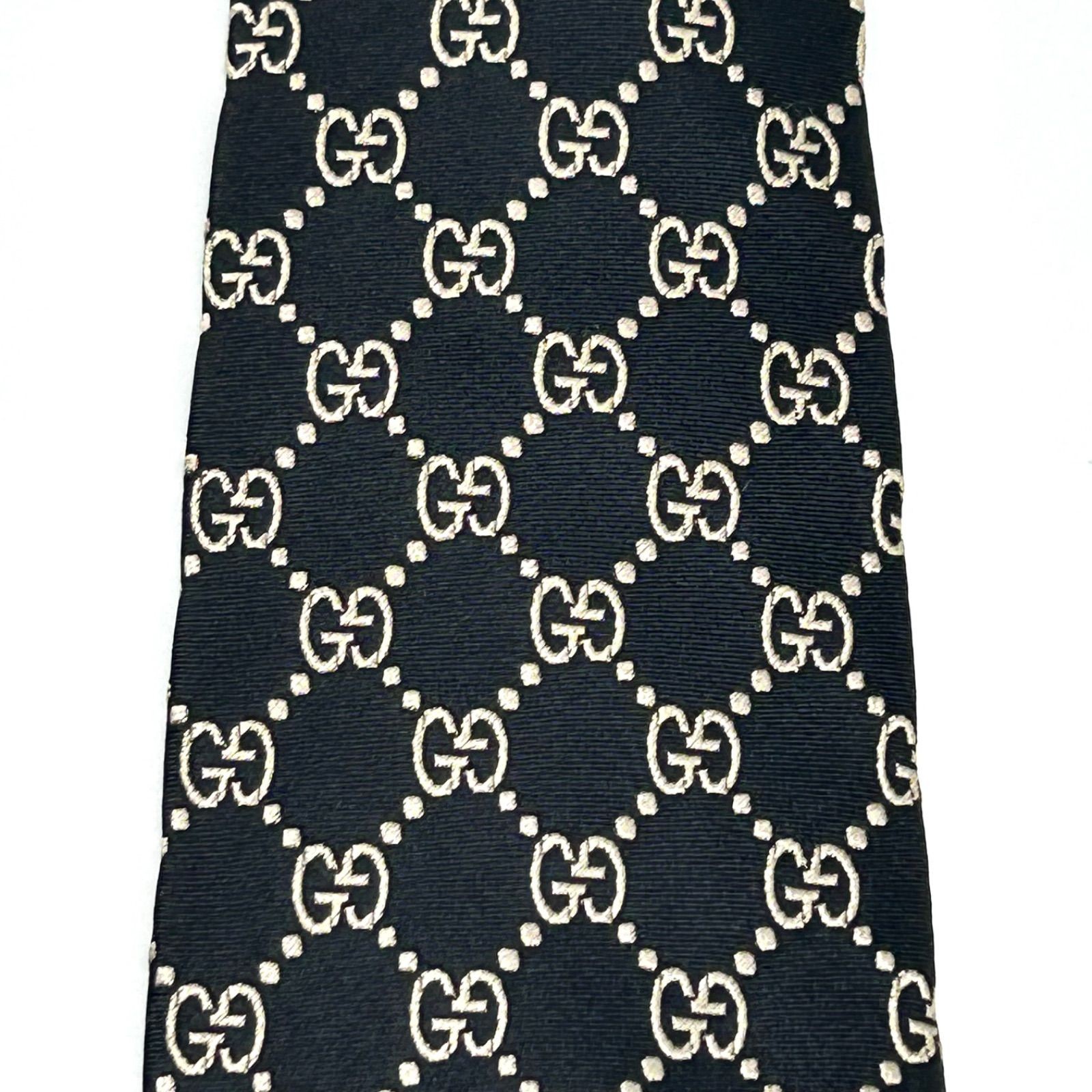 Gucci GG Pattern Interlocking Necktie Black Luxur… - image 3