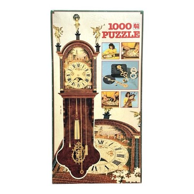 Rare Jumbo Grandmother Clock Puzzle Working Clock, 1000 Pcs Complete/Assembled