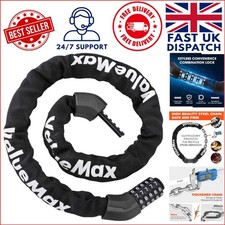 Image of Heavy Duty 8mm Chain Lock with 5-Digit Codes - Ultimate Anti-Theft Security