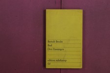 372846 Bertolt Brecht BAAL Suhrkamp Verlag Drei Fassungen