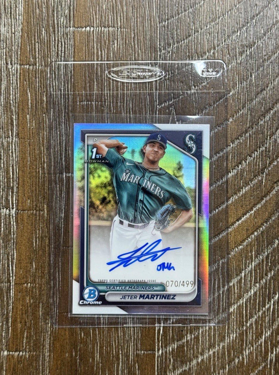 JETER MARTINEZ 2024 Topps Bowman Chrome 1st AUTO Refractor #CPA-JMZ /499 Pirates