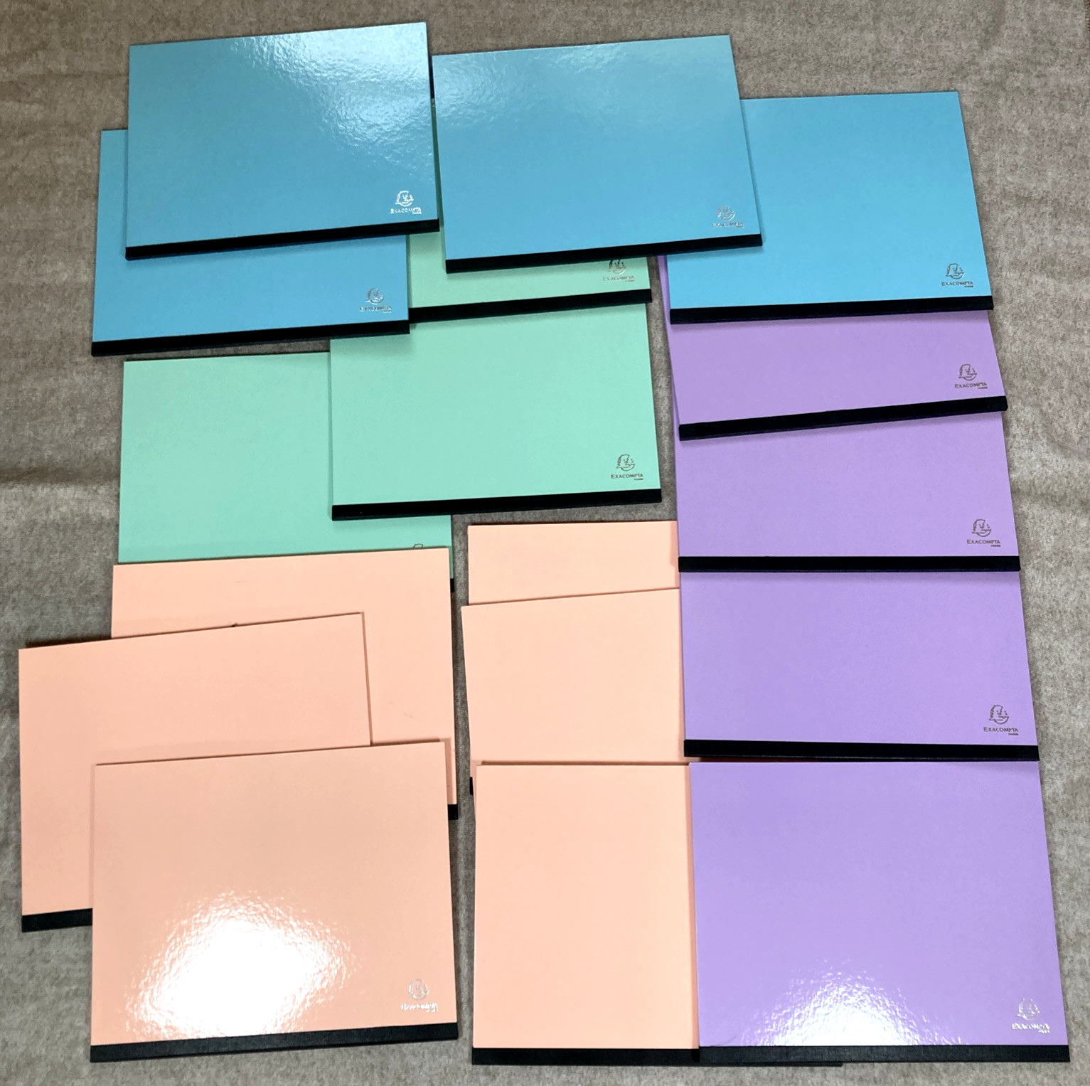 17x Exacompta Aquarel Portfolio Folder 25670E with Rubber Bands A4
