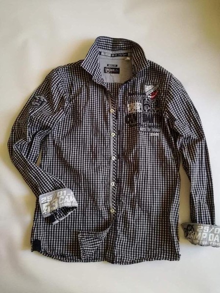 Men Camp David Shirt White Cotton 38 / M / 46 #XK6