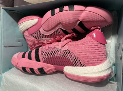 adidas Trae Young 2 Pink Trap House Lace Up Low Top Sneakers IE1667