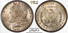 1878 7/8TF MORGAN SILVER DOLLAR PCGS MS64 VAM 33 DBL LEGS