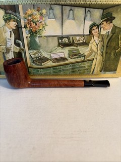 Estate Pipe GBD Flame Grain Collector 263 Brass Logo Canadian Style