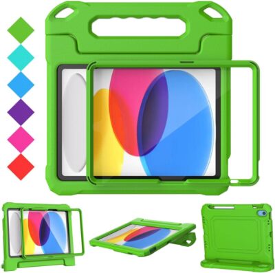 For iPad (A16) 11'' 2025 & iPad 10th Gen Case Kids with Built-in Screen Protector