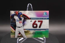 Jose Ramos #BTP-67 2023 Bowman Chrome Top 100 Refractor - Los Angeles Dodgers