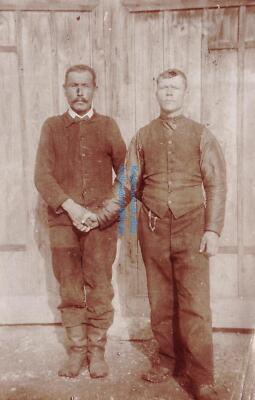 Photo postcard men craftsmen around 1914 probably room or from Aulendorf
