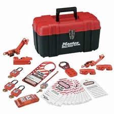 MasterLock electrical lockout tagout kit w/tool box
