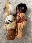 10" Vintage Vinyl REGAL Canada Native Indian Boy And GIRL  in Original Clothes — photo 3
