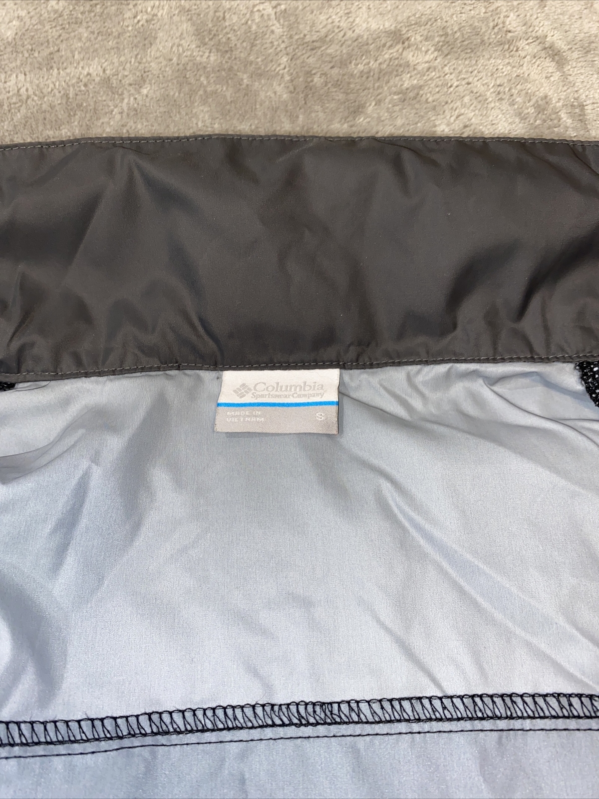 COLUMBIA Packable Parka Shell Jacket Size S Black - image 8