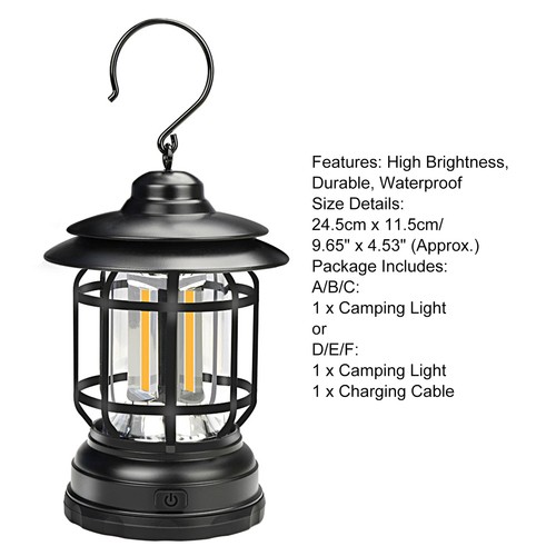 Outdoor Light Power Saving Quick Charging Ultra Bright Emergency Lamp Safe A - Picture 8 of 10